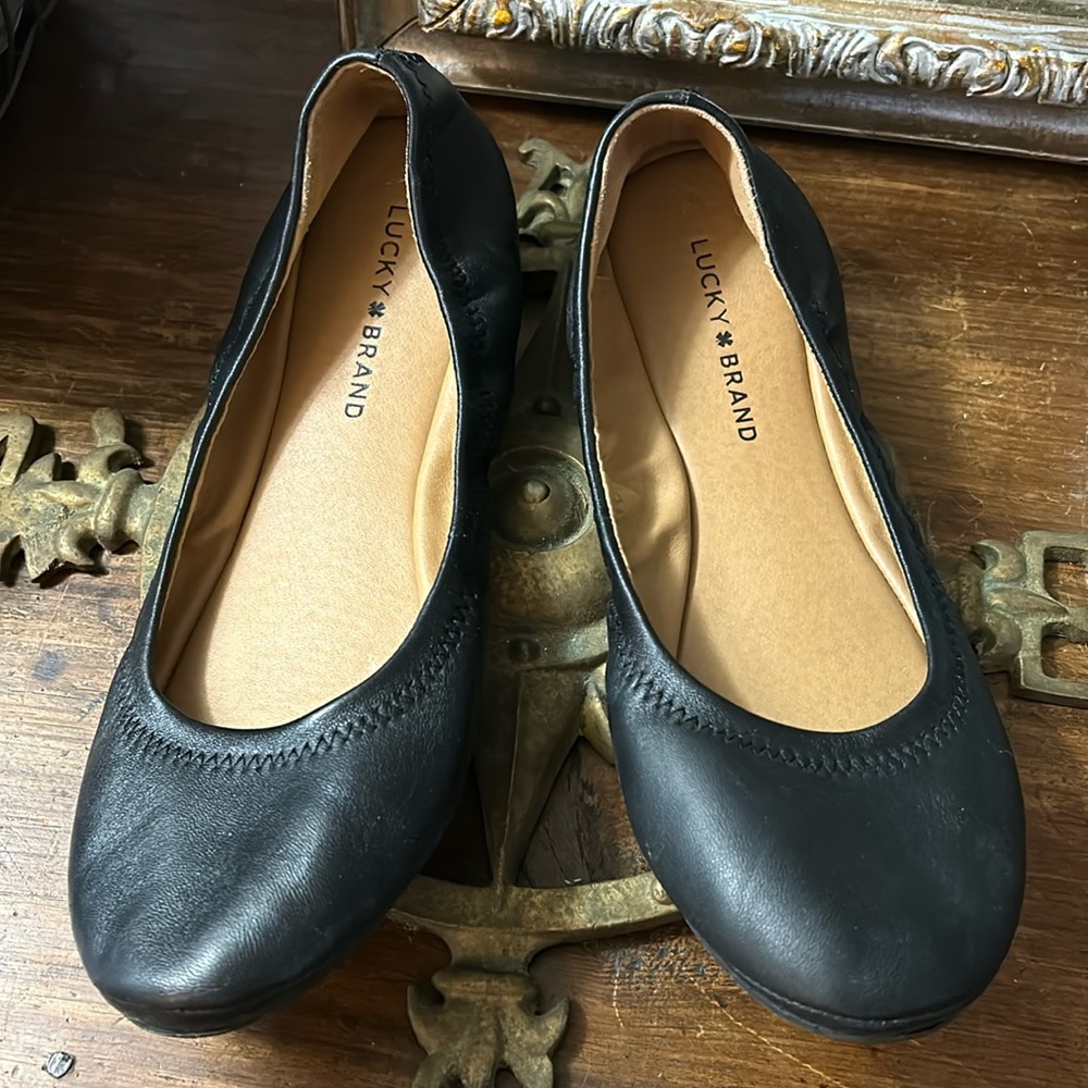 Lucky Brand Black Flats